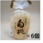 サンヨー堂　国産大久保種　白桃果実ゼリー　350g×6個セット